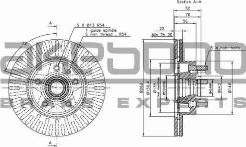 Akebono BN-0806E - Brake Disc autospares.lv