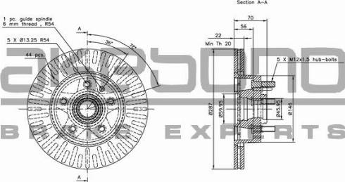 Akebono BN-1331E - Brake Disc autospares.lv