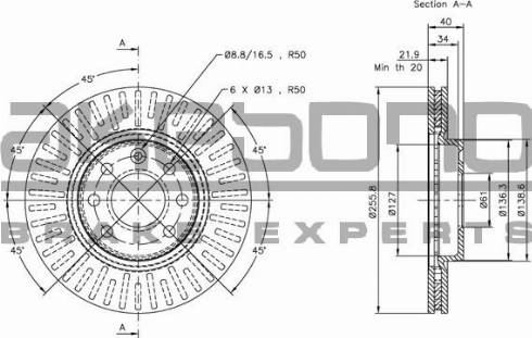 Akebono BN-0783E - Brake Disc autospares.lv