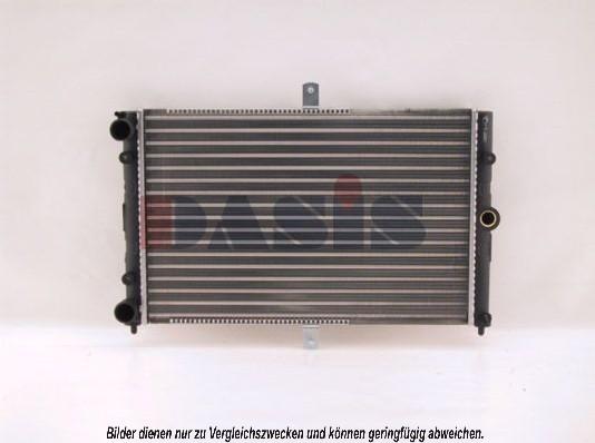 AKS Dasis 490040N - Radiator, engine cooling autospares.lv