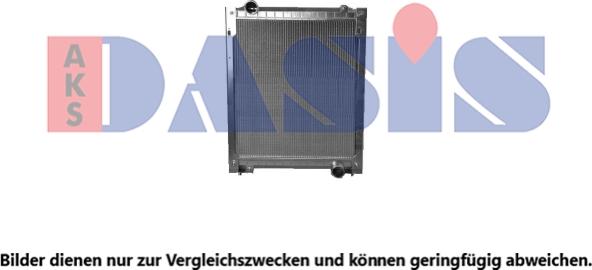 AKS Dasis 440785N - Radiator, engine cooling autospares.lv