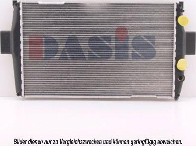 AKS Dasis 400580N - Radiator, engine cooling autospares.lv