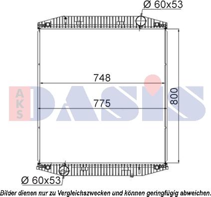 AKS Dasis 400010S - Radiator, engine cooling autospares.lv