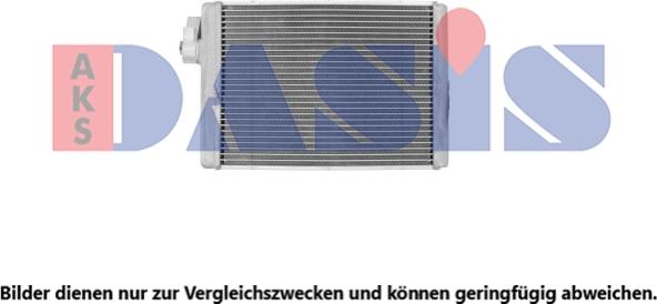AKS Dasis 489012N - Heat Exchanger, interior heating autospares.lv