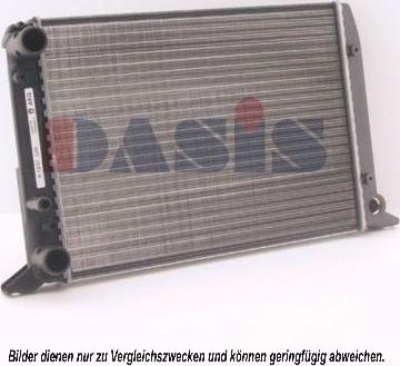 AKS Dasis 480490N - Radiator, engine cooling autospares.lv