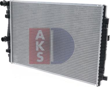 AKS Dasis 480093N - Radiator, engine cooling autospares.lv