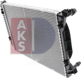AKS Dasis 480043N - Radiator, engine cooling autospares.lv