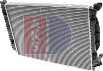 AKS Dasis 480043N - Radiator, engine cooling autospares.lv