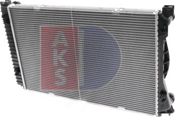 AKS Dasis 480052N - Radiator, engine cooling autospares.lv