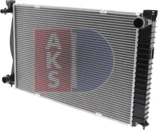 AKS Dasis 480052N - Radiator, engine cooling autospares.lv