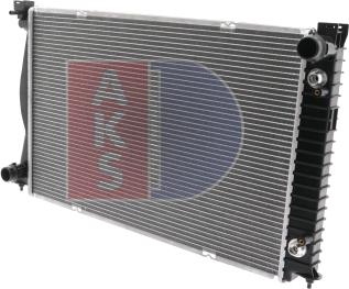 AKS Dasis 480063N - Radiator, engine cooling autospares.lv