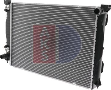 AKS Dasis 480071N - Radiator, engine cooling autospares.lv