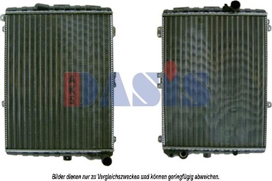 AKS Dasis 480180N - Radiator, engine cooling autospares.lv
