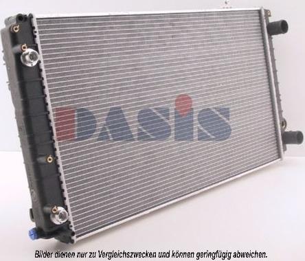 AKS Dasis 480380N - Radiator, engine cooling autospares.lv