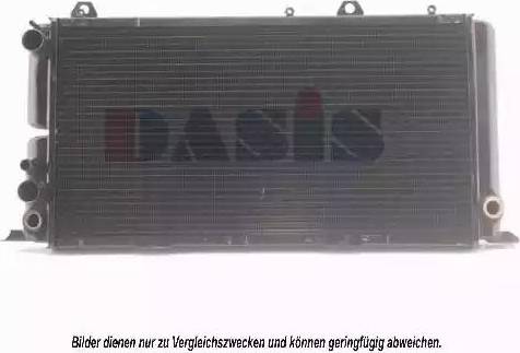 AKS Dasis 480250N - Radiator, engine cooling autospares.lv