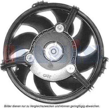 AKS Dasis 488027N - Fan, radiator autospares.lv