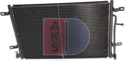 AKS Dasis 482017N - Condenser, air conditioning autospares.lv