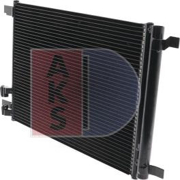 AKS Dasis 482023N - Condenser, air conditioning autospares.lv