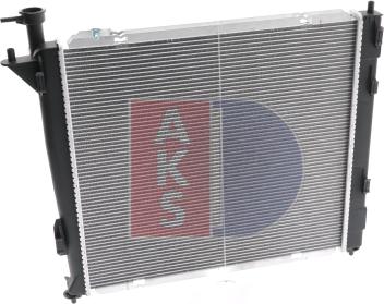 AKS Dasis 560091N - Radiator, engine cooling autospares.lv