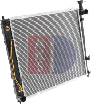 AKS Dasis 560091N - Radiator, engine cooling autospares.lv