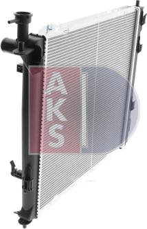 AKS Dasis 560091N - Radiator, engine cooling autospares.lv