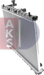 AKS Dasis 560019N - Radiator, engine cooling autospares.lv