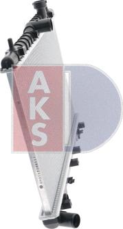 AKS Dasis 560015N - Radiator, engine cooling autospares.lv