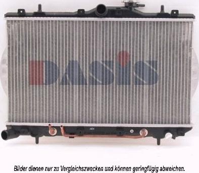 AKS Dasis 560120N - Radiator, engine cooling autospares.lv