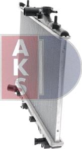 AKS Dasis 560340N - Radiator, engine cooling autospares.lv