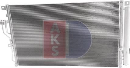 AKS Dasis 562046N - Condenser, air conditioning autospares.lv