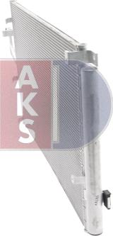 AKS Dasis 562046N - Condenser, air conditioning autospares.lv