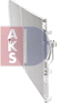 AKS Dasis 562046N - Condenser, air conditioning autospares.lv