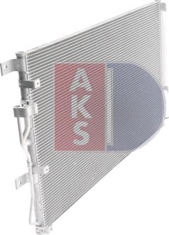 AKS Dasis 562046N - Condenser, air conditioning autospares.lv