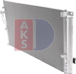 AKS Dasis 562046N - Condenser, air conditioning autospares.lv