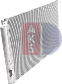 AKS Dasis 562046N - Condenser, air conditioning autospares.lv