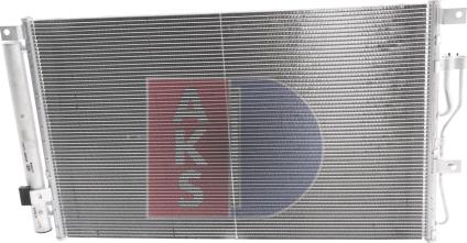 AKS Dasis 562046N - Condenser, air conditioning autospares.lv