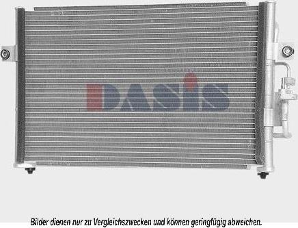 AKS Dasis 562000N - Condenser, air conditioning autospares.lv