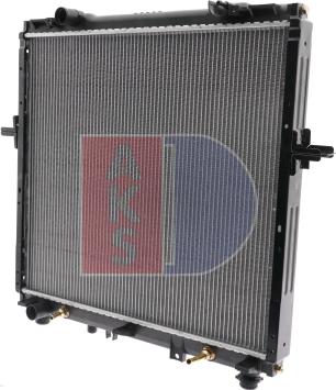 AKS Dasis 510059N - Radiator, engine cooling autospares.lv