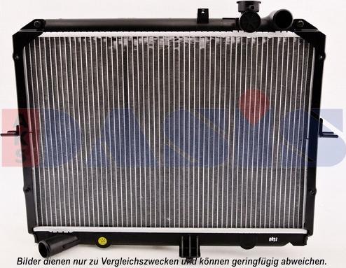 AKS Dasis 510051N - Radiator, engine cooling autospares.lv