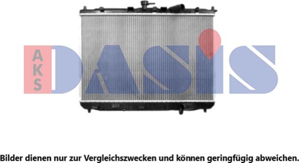 AKS Dasis 510081N - Radiator, engine cooling autospares.lv