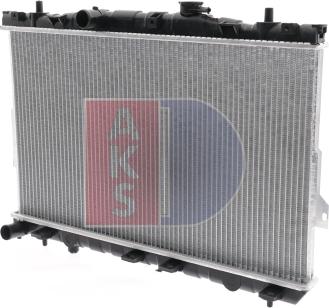 AKS Dasis 510031N - Radiator, engine cooling autospares.lv