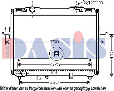 AKS Dasis 510109N - Radiator, engine cooling autospares.lv