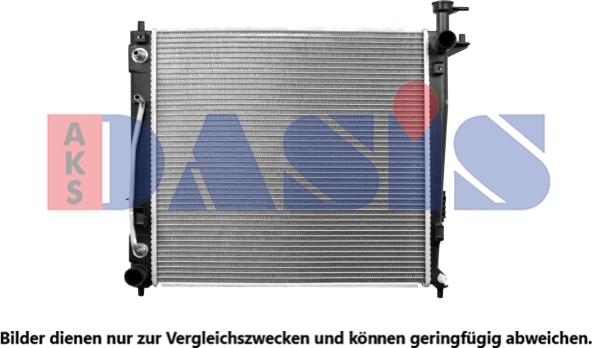 AKS Dasis 510184N - Radiator, engine cooling autospares.lv