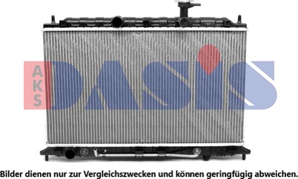 AKS Dasis 510138N - Radiator, engine cooling autospares.lv