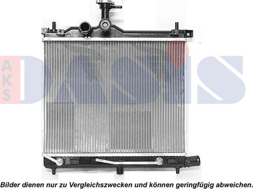 AKS Dasis 510178N - Radiator, engine cooling autospares.lv