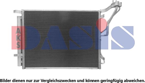 AKS Dasis 512093N - Condenser, air conditioning autospares.lv