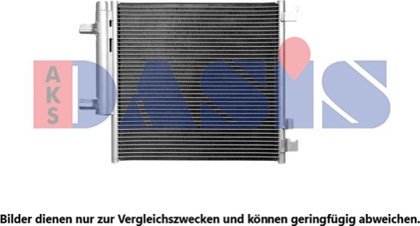 AKS Dasis 512075N - Condenser, air conditioning autospares.lv