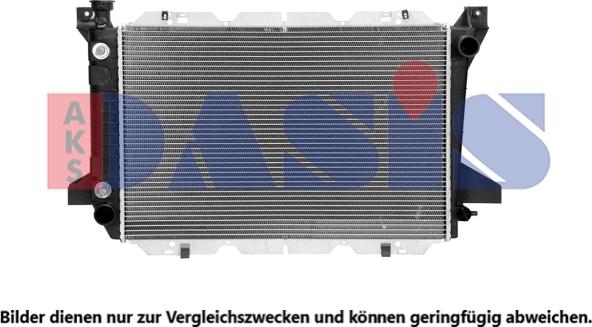 AKS Dasis 520620N - Radiator, engine cooling autospares.lv