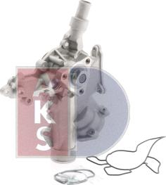 AKS Dasis 570507N - Water Pump autospares.lv