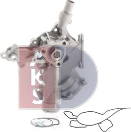 AKS Dasis 570507N - Water Pump autospares.lv